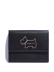 Radley London Small Heritage Dog Outline Trifold Black Purse - Image 1 of 3