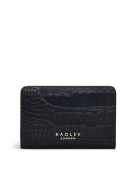 Radley London Medium Black Pockets 2.0 Faux Croc Effect Bifold Purse - Image 1 of 4