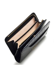 Radley London Medium Black Pockets 2.0 Faux Croc Effect Bifold Purse - Image 3 of 4