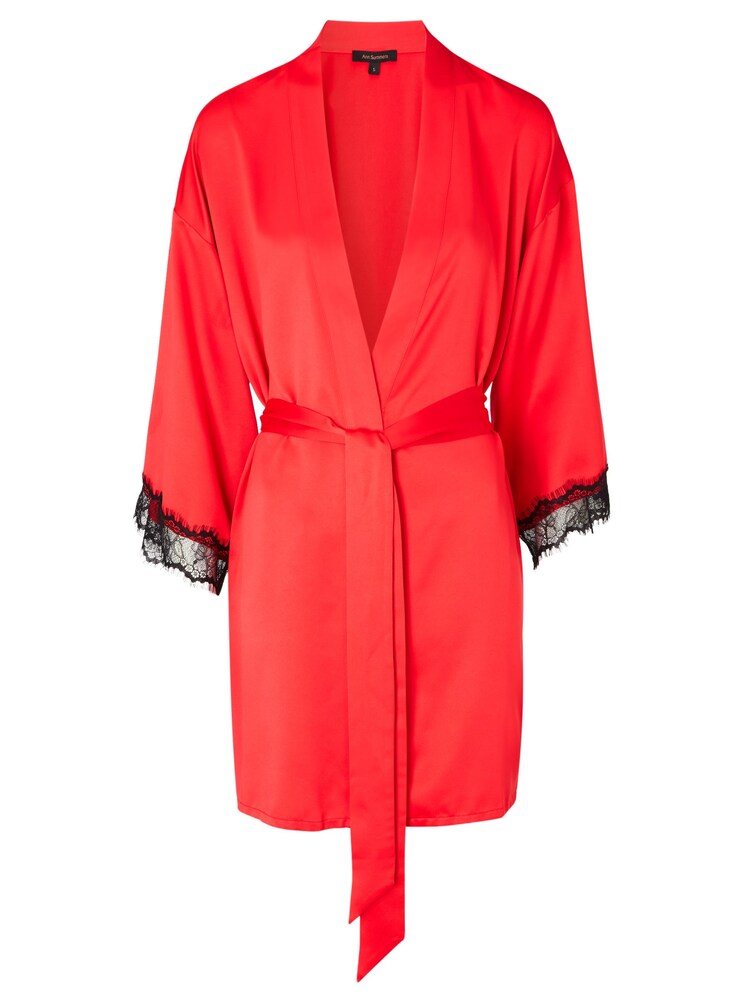 Ann Summers Dark Red Satin Cherryann Robe Dressing Gown - Image 7 of 7 Ann Summers Dark Red Satin Cherryann Robe Dressing Gown - Image 7 of 7