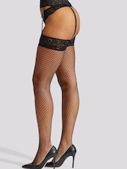 Ann Summers Black Fishnet Pull-On Suspender Set - Image 3 of 3