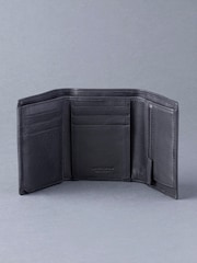 أسود - محفظة جلد بطيَّة ثلاثية من Lakeland Leather - صورة 3 من 5