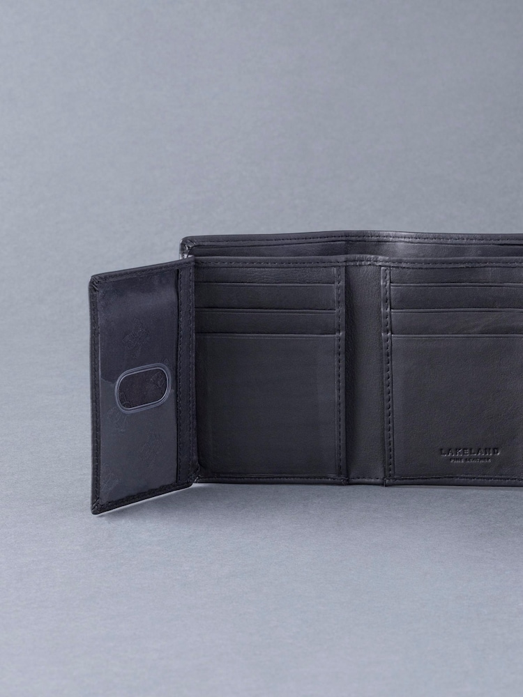 Lakeland Leather Black Stitch Tri-Fold Wallet - Image 4 of 5