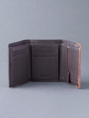 Lakeland Leather Brown Stitch Tri-Fold Wallet - Image 3 of 5