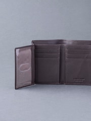 Lakeland Leather Brown Stitch Tri-Fold Wallet - Image 4 of 5