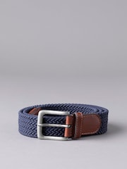 Lakeland Leather Navy Greythwaite Braided Belt - Image 1 of 3
