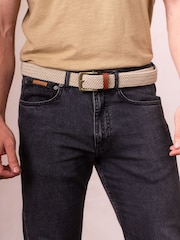 Lakeland Leather Stone Greythwaite Braided Belt - Image 4 of 4
