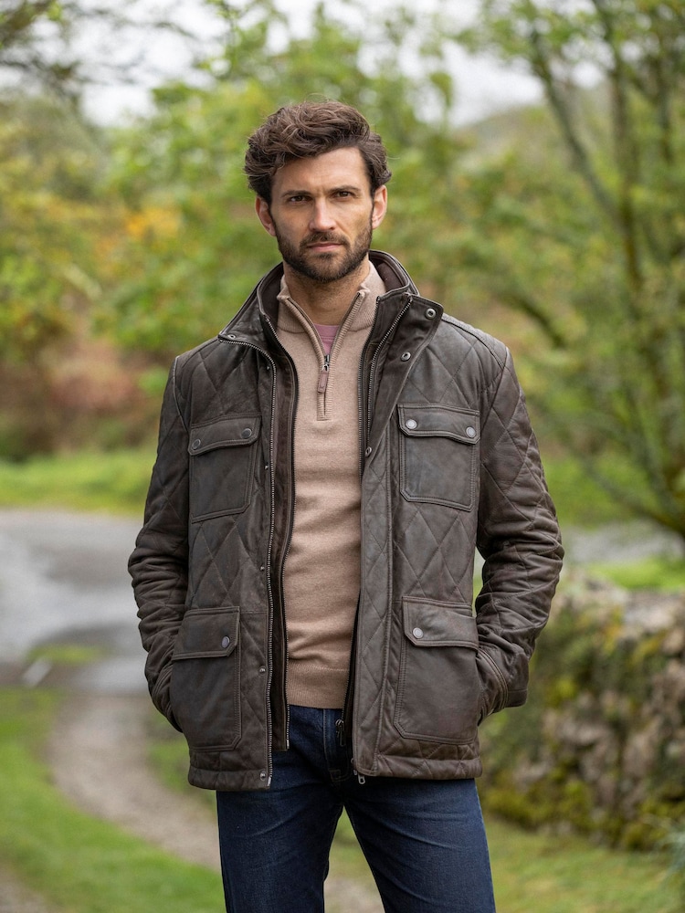 Lakeland Leather Brown Rusland Leather Jacket - Image 2 of 6