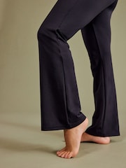 Black Supersoft Dry Tech Flared Yoga Sports Leggings - Image 6 of 8