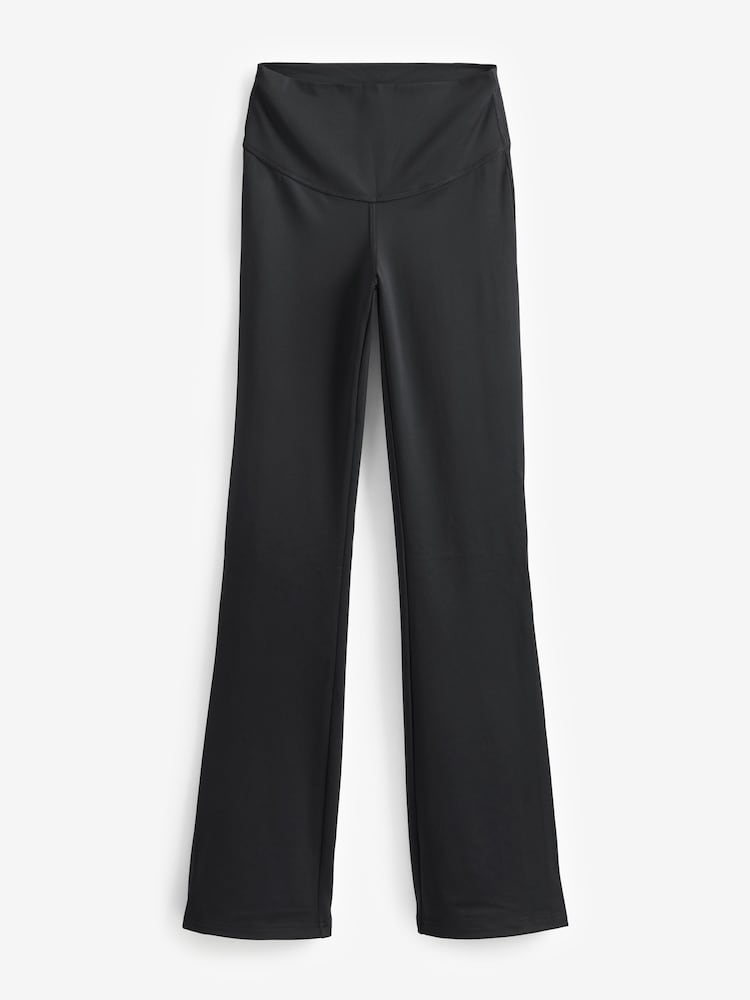 Noir - Supersoft Dry Tech Flared Yoga Sports Leggings - Image 7 of 8