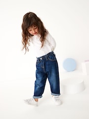 Denim Dark Wash Mom Jeans (3mths-7yrs) - Image 2 of 8