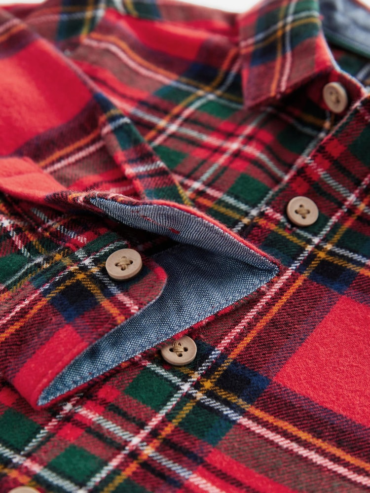 Red Long Sleeve Check Shirt (3mths-7yrs) - Image 8 of 8