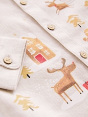 Brown Christmas Shirt (3mths-7yrs) - Image 7 of 7