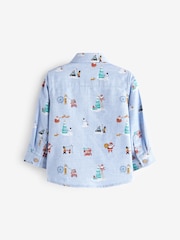 Blue Christmas Shirt (3mths-7yrs) - Image 2 of 3