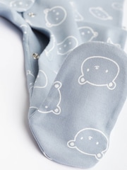 Blue Baby 100% Cotton Sleepsuits 3 Pack (0-2yrs) - Image 10 of 10