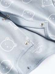 Blue Baby 100% Cotton Sleepsuits 3 Pack (0-2yrs) - Image 7 of 10