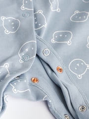 Blue Baby 100% Cotton Sleepsuits 3 Pack (0-2yrs) - Image 9 of 10