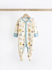 Mintgrün - Baby-Schlafanzüge aus 100 % im 3er-Pack (0 M.–2 J.) - Bild 11 von 12