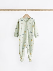 Mintgrün - Baby-Schlafanzüge aus 100 % im 3er-Pack (0 M.–2 J.) - Bild 12 von 12