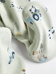 Mintgrün - Baby-Schlafanzüge aus 100 % im 3er-Pack (0 M.–2 J.) - Bild 9 von 12
