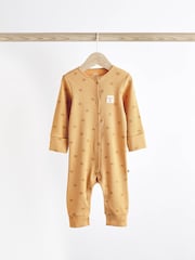 Neutral Baby Star Sleepsuits 4 Pack (0mths-3yrs) - Image 6 of 12