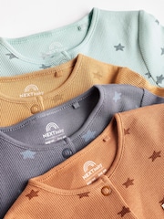 Neutral Baby Star Sleepsuits 4 Pack (0mths-3yrs) - Image 8 of 12