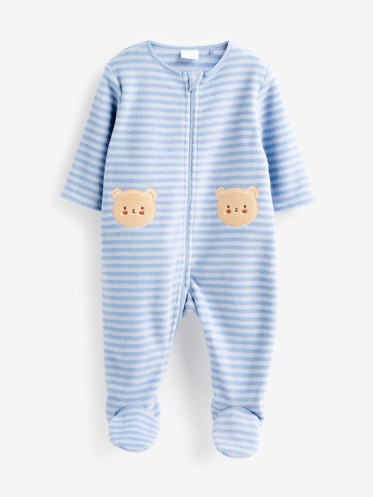 modra - Fleece otroške spalne obleke 2 Pack - Slika 4 iz 4 modra - Fleece otroške spalne obleke 2 Pack - Slika 4 iz 4