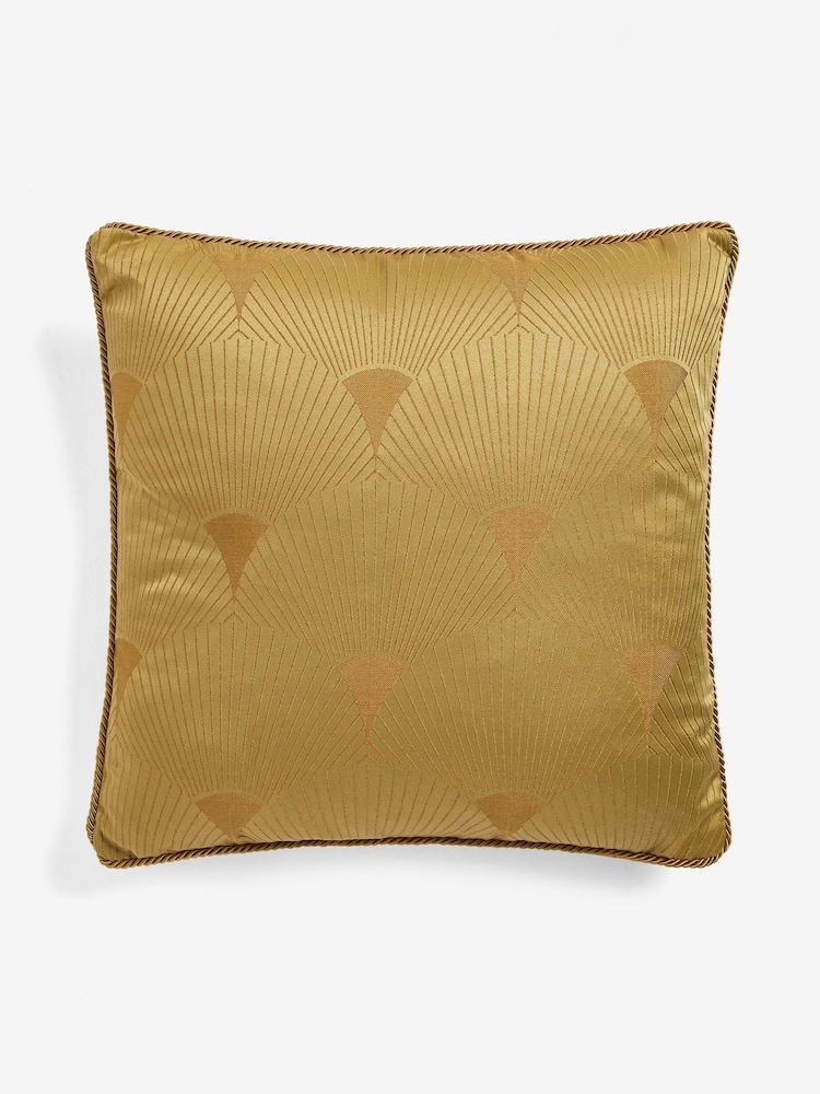 Swoon Gold Charleston Feather Filled Cushion - Image 1 of 5