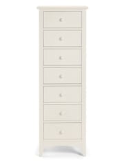 Julian Bowen Stone White Cameo 7 Drawer Narrow Chest - Image 2 of 3