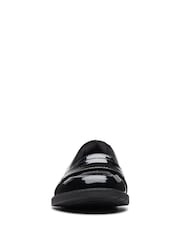 Clarks Black Multi Fit Patent Scala Loafer Shoes - Image 5 of 7