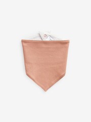 Peachy Pink 3 Pack Baby Bibs - Image 3 of 4