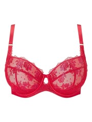 Ann Summers Red The Carmen Lace DD+ Non Pad Balcony Bra - Image 4 of 4