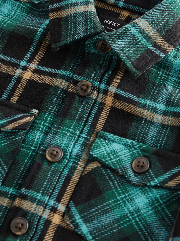 Blue Check Overshirt (3-16yrs) - Image 3 of 3