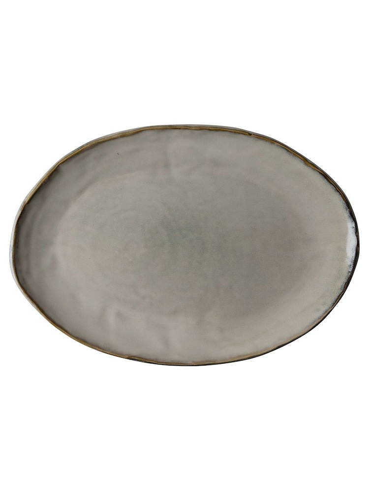 Dutch Rose Cream Oval Dish 40x28cm - Image 2 of 3