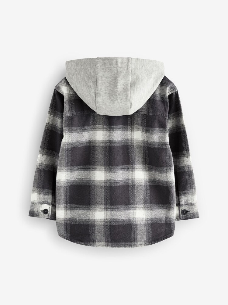 Monochrome Hooded Overshirt (3-16yrs) - Image 2 of 3