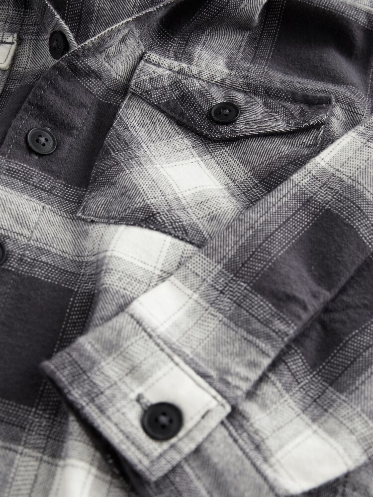 Monochrome Hooded Overshirt (3-16yrs) - Image 3 of 3
