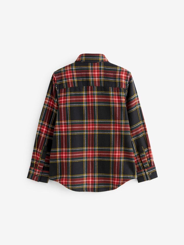 Black Long Sleeve Check Shirt (3-16yrs) - Image 2 of 4