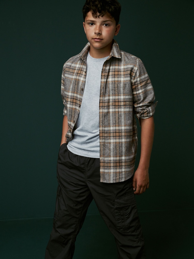 Grey Long Sleeve Check Shirt (3-16yrs) - Image 2 of 6
