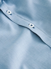 Blue 100% Cotton Short Sleeve Smart Shirt (3-16yrs) - Image 7 of 7