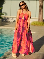 Myleene Klass Halter Cut Out Maxi Dress - Image 3 of 5