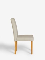 Set of 2 Tweedy Chenille Oyster Milford Dining Chairs - Image 5 of 8