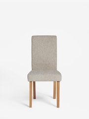Set of 2 Tweedy Chenille Mid Natural Milford Dining Chairs - Image 2 of 8