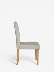 Set of 2 Tweedy Chenille Mid Natural Milford Dining Chairs - Image 5 of 8