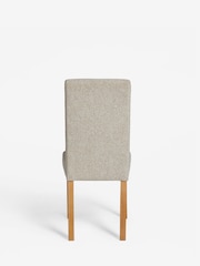 Set of 2 Tweedy Chenille Mid Natural Milford Dining Chairs - Image 6 of 8