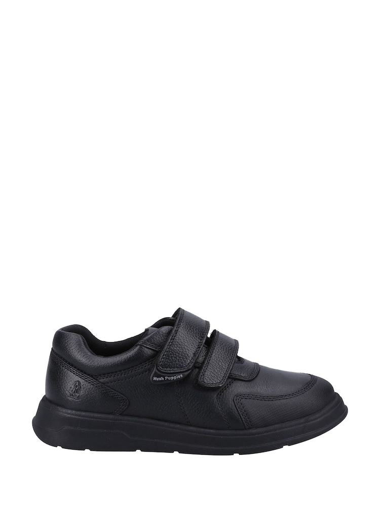 Hush Puppies Ryan Junior Black Shoes - Image 1 of 4