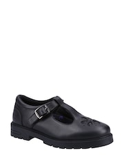 Schwarzes Leder - Hush Puppies Fiona Junior Schwarze Lackschuhe - Bild 2 von 4