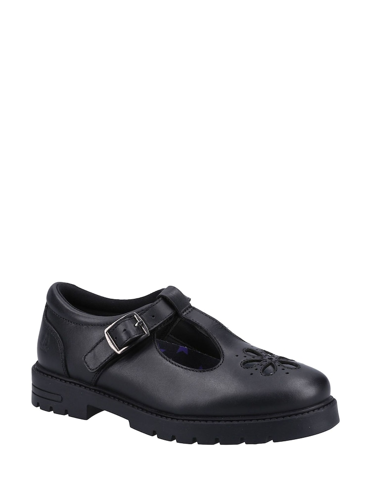 Schwarzes Leder - Hush Puppies Fiona Junior Schwarze Lackschuhe - Bild 2 von 4