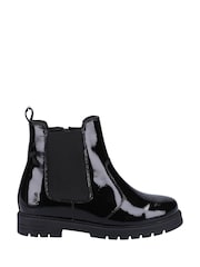 Charol negro - Botas Chelsea juveniles Laura de Hush Puppies - Imagen 1 de 4