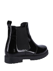 Charol negro - Botas Chelsea juveniles Laura de Hush Puppies - Imagen 3 de 4