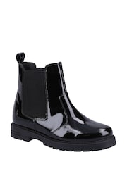 Charol negro - Botas Chelsea infantiles Laura de Hush Puppies - Imagen 2 de 5
